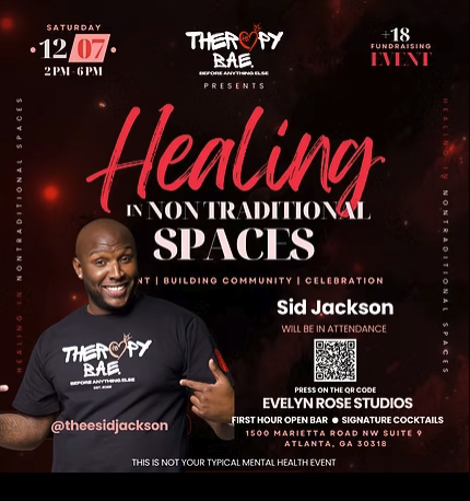 Healing in Non-Traditional Spaces event flyer